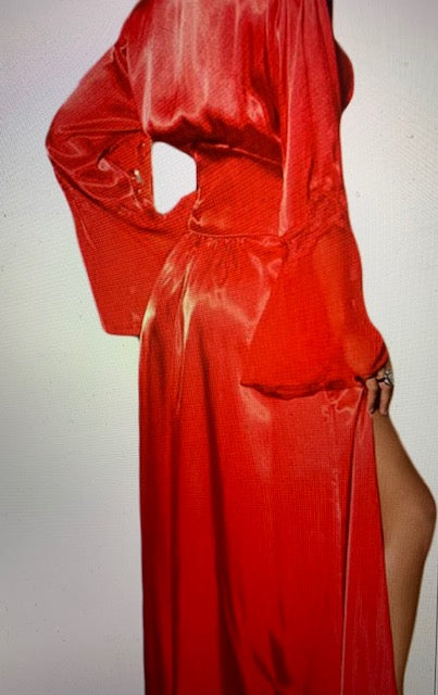 Fire & Desire Red Glamour Robe – Lavender Wisp Lingerie
